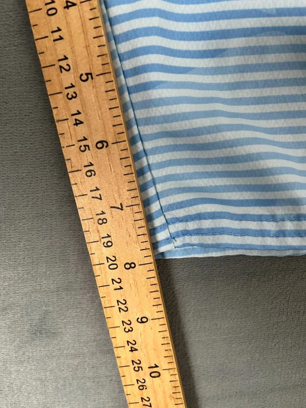 Vineyard Vines Swim Short Boys 12-14 Medium Stripped Whit Blue